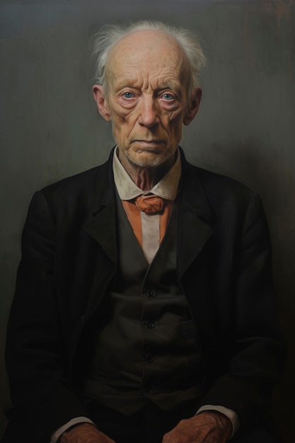 Foto gratuita pinturas del retrato del anciano