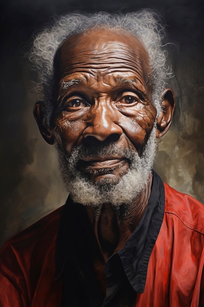 Foto gratuita pinturas del retrato del anciano