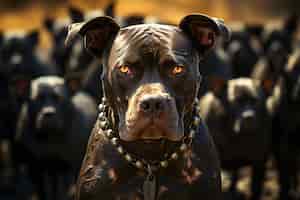 Foto gratuita el pit bull terrier estadounidense
