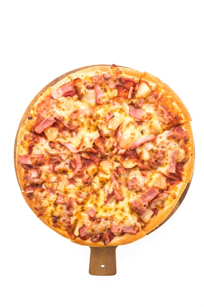 Foto gratuita pizza hawaiana