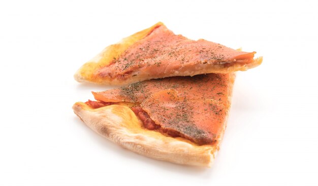 Pizza de salmón ahumado