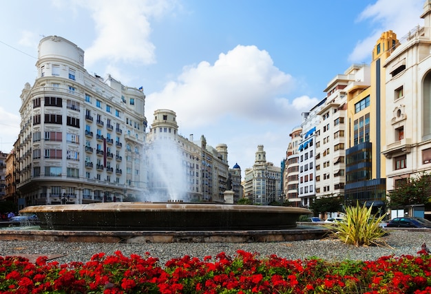 Placa del Ajuntament en Valencia, España