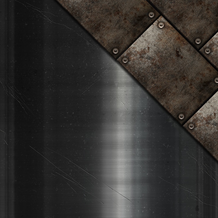 Foto gratuito placas de metal grunge con textura metálica rayada