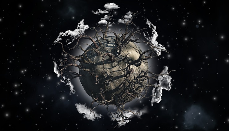 Foto gratuito planeta oscuro