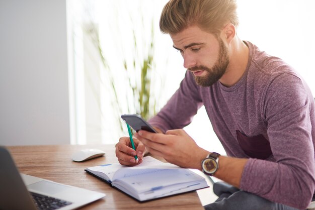 Planificación del trabajo en el calendario