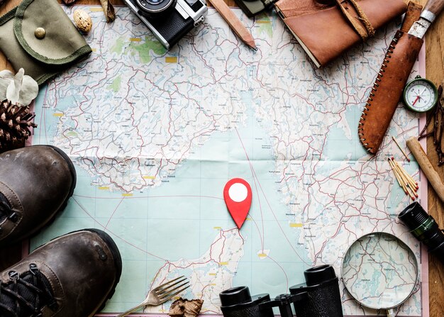 Planificación de viajes en un mapa y otras cosas