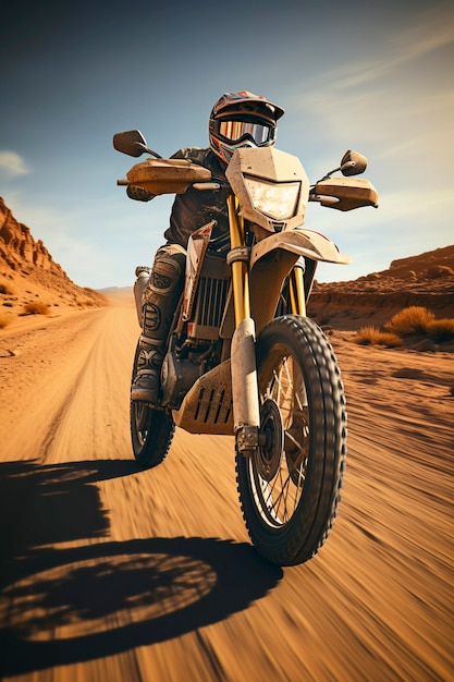Foto gratuita plano completo de un adulto montando una motocicleta genial.