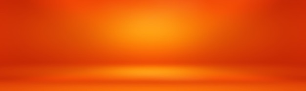 Foto gratuita plantilla web de estudio de diseño de diseño de fondo naranja abstracto informe comercial con color degradado de círculo suave