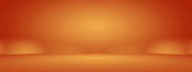 Plantilla web de estudio de diseño de diseño de fondo naranja suave abstracto Informe comercial con color degradado de círculo suave