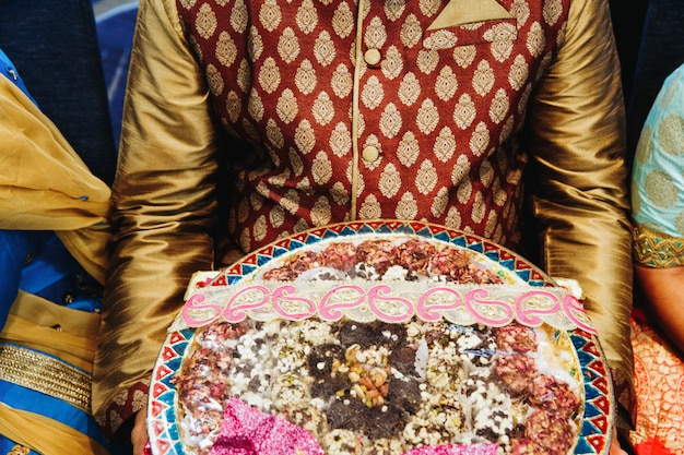 Plato tradicional indio para el día de la boda