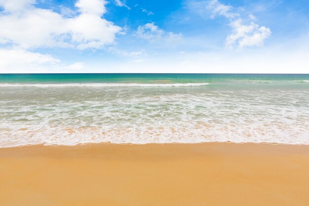 La playa y el mar tropical