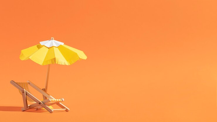 Foto gratuito playa de verano hecha de diferentes materiales