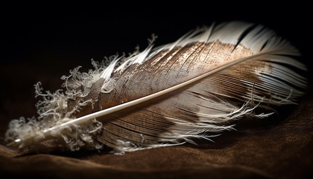 Foto gratuita la pluma de ave simboliza la libertad y la creatividad generadas por la ia