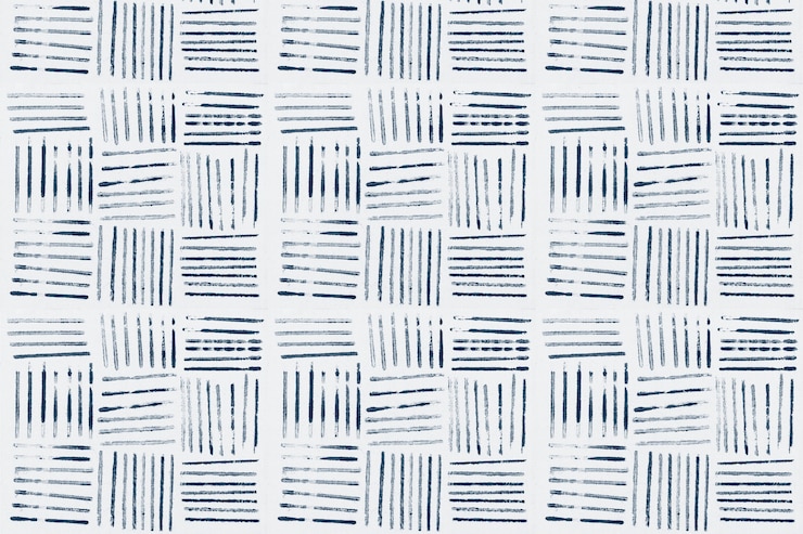 Photo Gratis pola garis-garis biru cetakan balok latar belakang