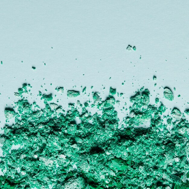 Polvo verde detallado de make up
