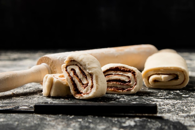 Foto gratuita postre casero de primer plano