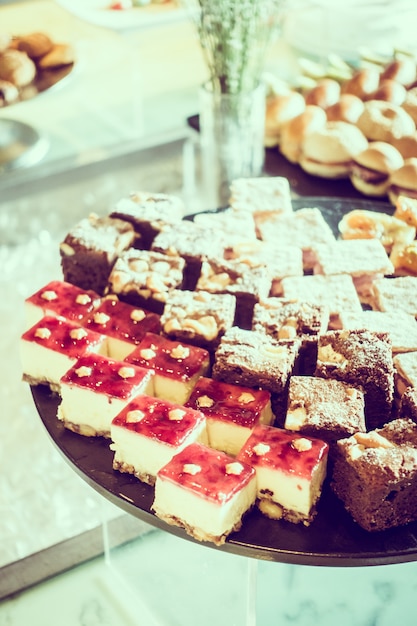 Foto gratuita postre de catering