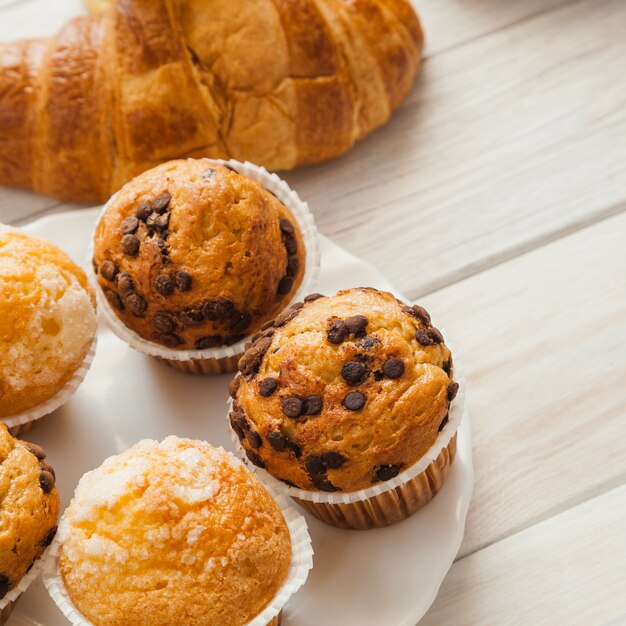 Postre dulce postre para el desayuno