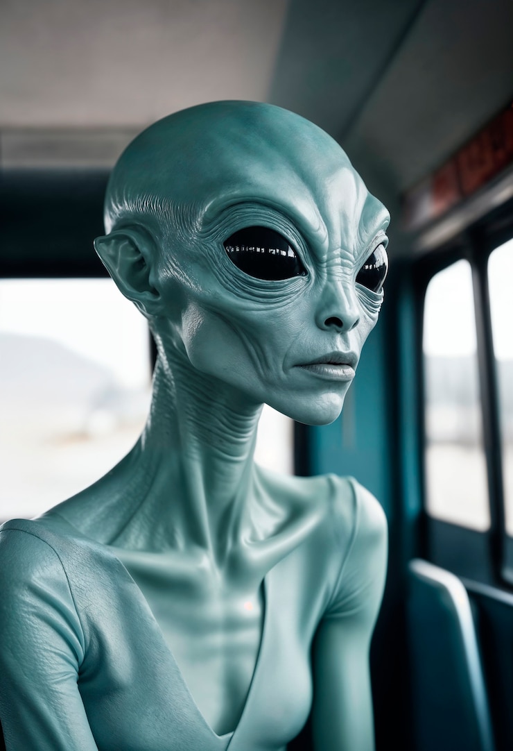 Photo Gratis potret makhluk luar angkasa atau alien