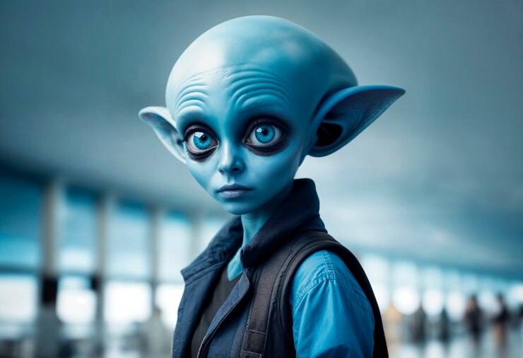 Photo Gratis potret makhluk luar angkasa atau alien