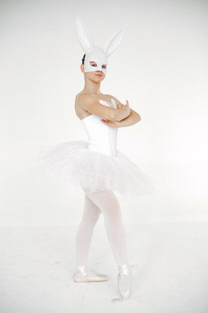 Preciosa bailarina de ballet. Bailarina en pointe.