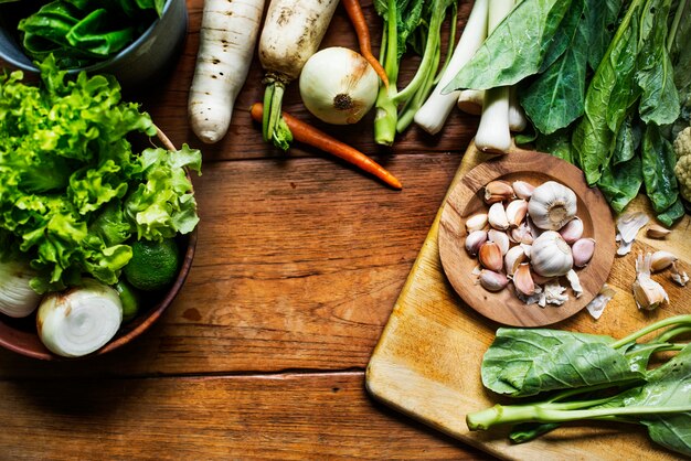 Preparar vegetales para cocinar