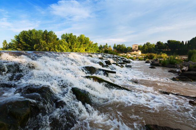 presa en el Ebro en Logroño. España