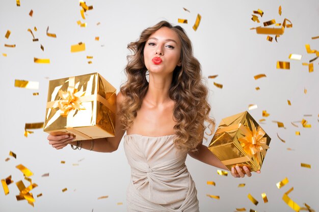 Pretty Woman celebrando el año nuevo con regalos