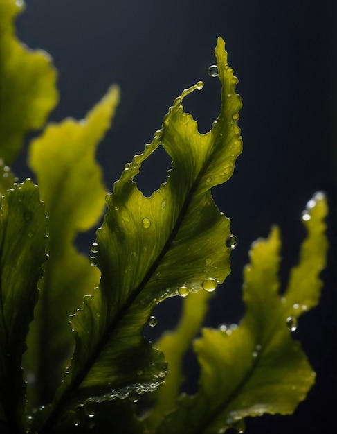 Foto gratuita un primer plano de las algas en la naturaleza