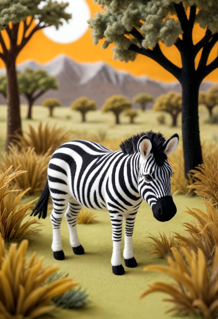 Foto gratuito un primer plano de un animal de fieltro