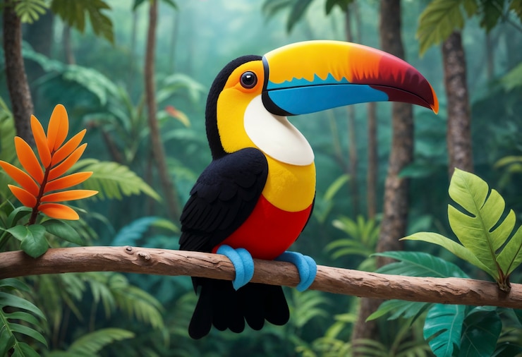 Foto gratuito un primer plano de un animal de fieltro