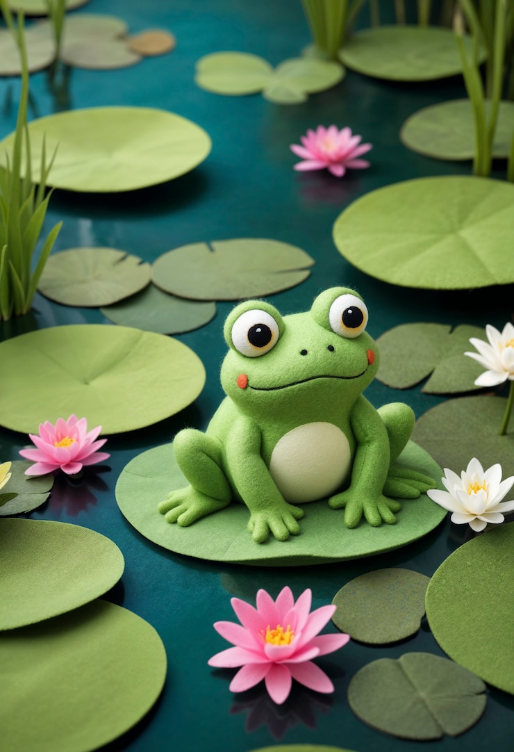 Foto gratuito un primer plano de un animal de fieltro