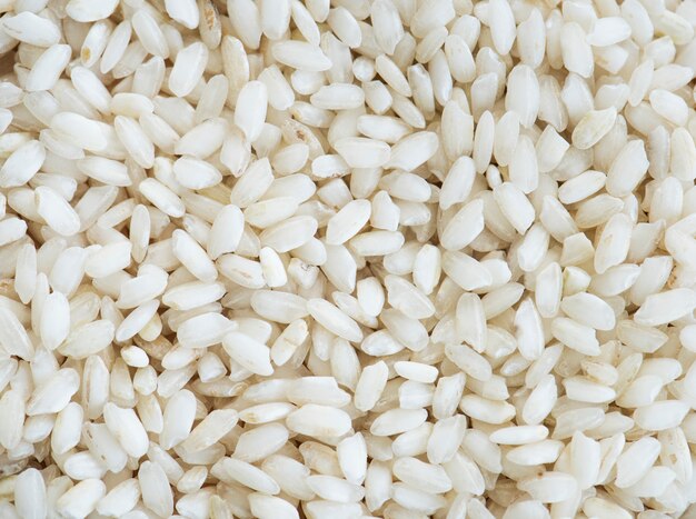 Primer plano de arroz japonés con textura