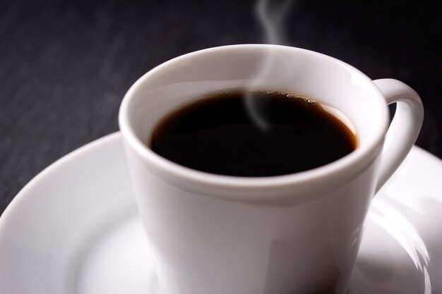 Primer plano de café caliente