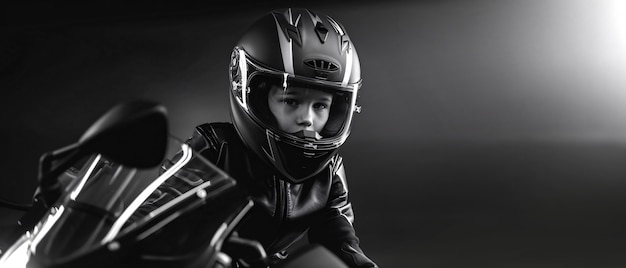 Foto gratuita un primer plano en el casco de motocicleta
