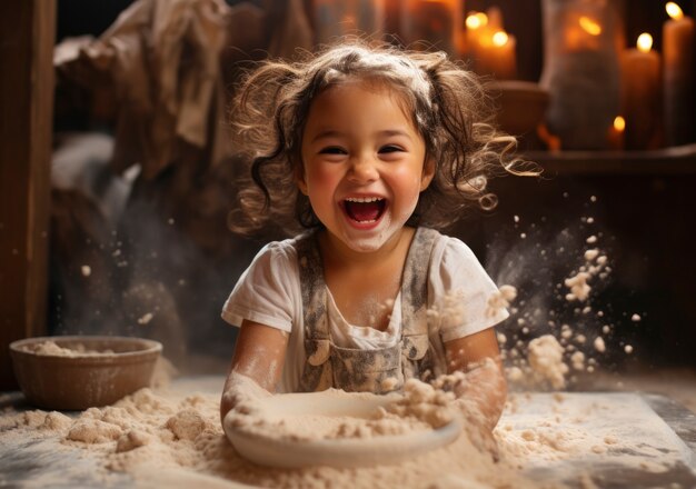 Un primer plano de la cocina de un niño