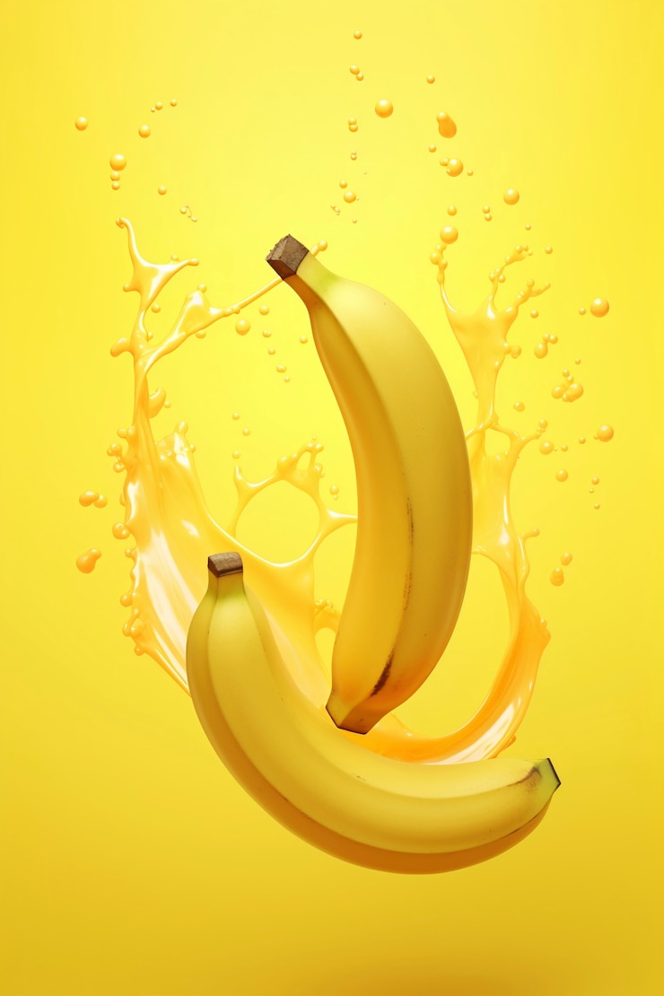 Foto gratuito un primer plano en el collage de plátano