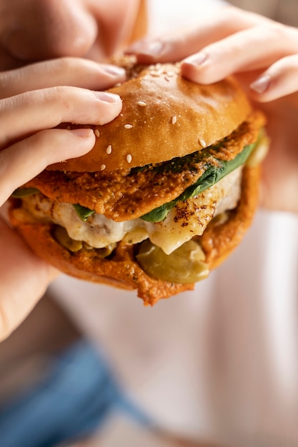 Primer plano de comida deliciosa