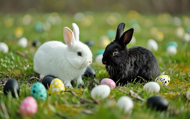 Foto gratuita un primer plano en el conejo de pascua