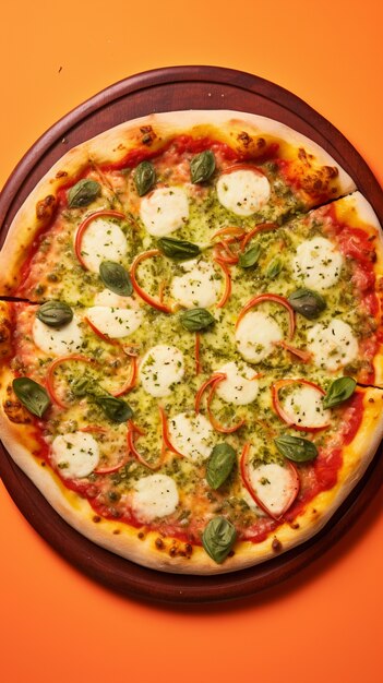 Foto gratuita primer plano de una deliciosa pizza