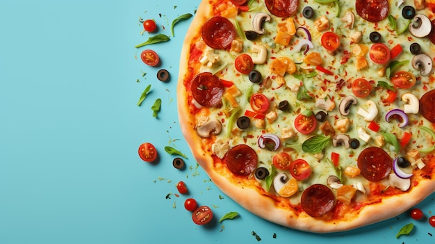 Foto gratuita primer plano de una deliciosa pizza