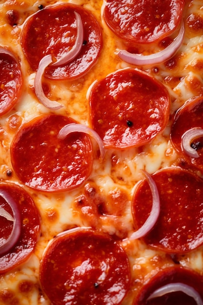 Foto gratuita primer plano de una deliciosa pizza