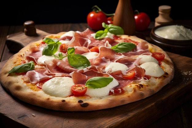 Foto gratuita primer plano de una deliciosa pizza