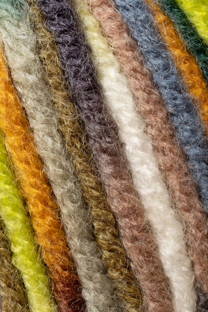 Primer plano en el diseño de textura de lana