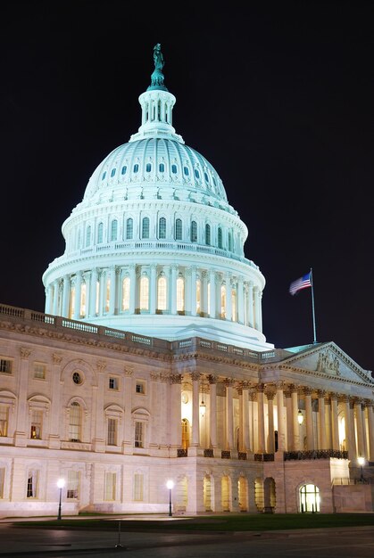 Primer plano del edificio Capitol Hill Washington D.C.