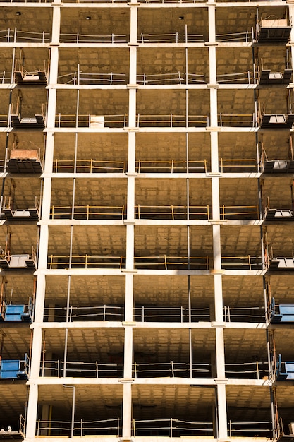 Foto gratuita primer plano de edificio en construcción.