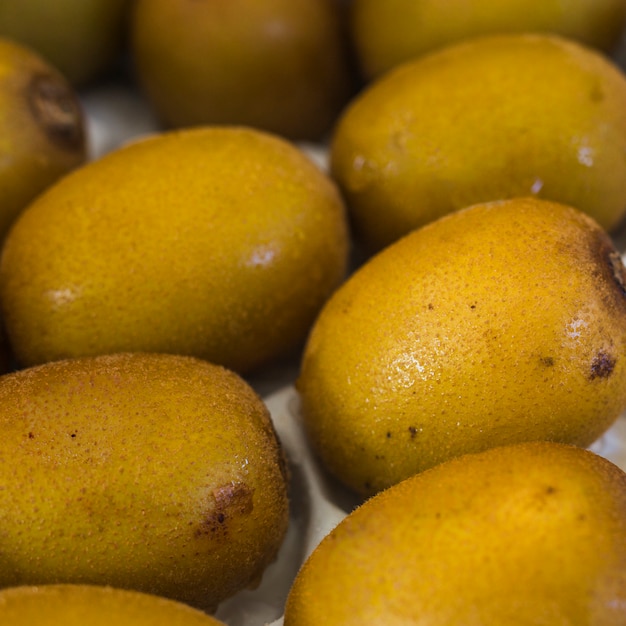 Primer plano de las frutas frescas de kiwi