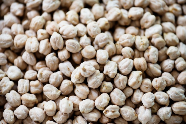 Foto gratuita primer plano de garbanzos leguminosas