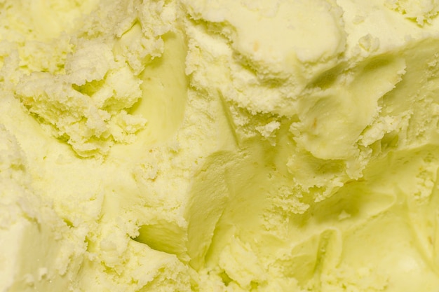 Primer plano de helado de vainilla sabor copia espacio