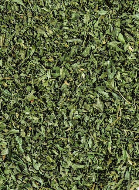 Primer plano de la hoja de té